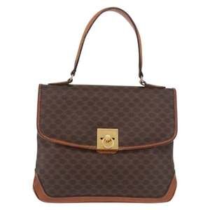 Celine Macadam Handbag Brown